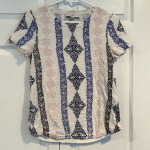 Loft Paisly Print Sweater Shirt